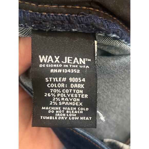 Wax Jean Juniors Size 7 Dark Wash Skinny Denim Casual Stretch - Picture 5 of 5